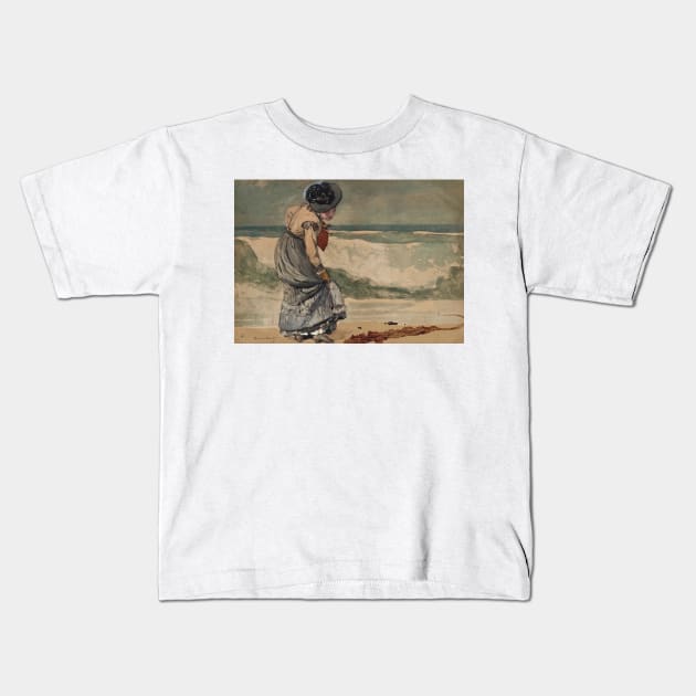 Startled by Winslow Homer Kids T-Shirt by Classic Art Stall